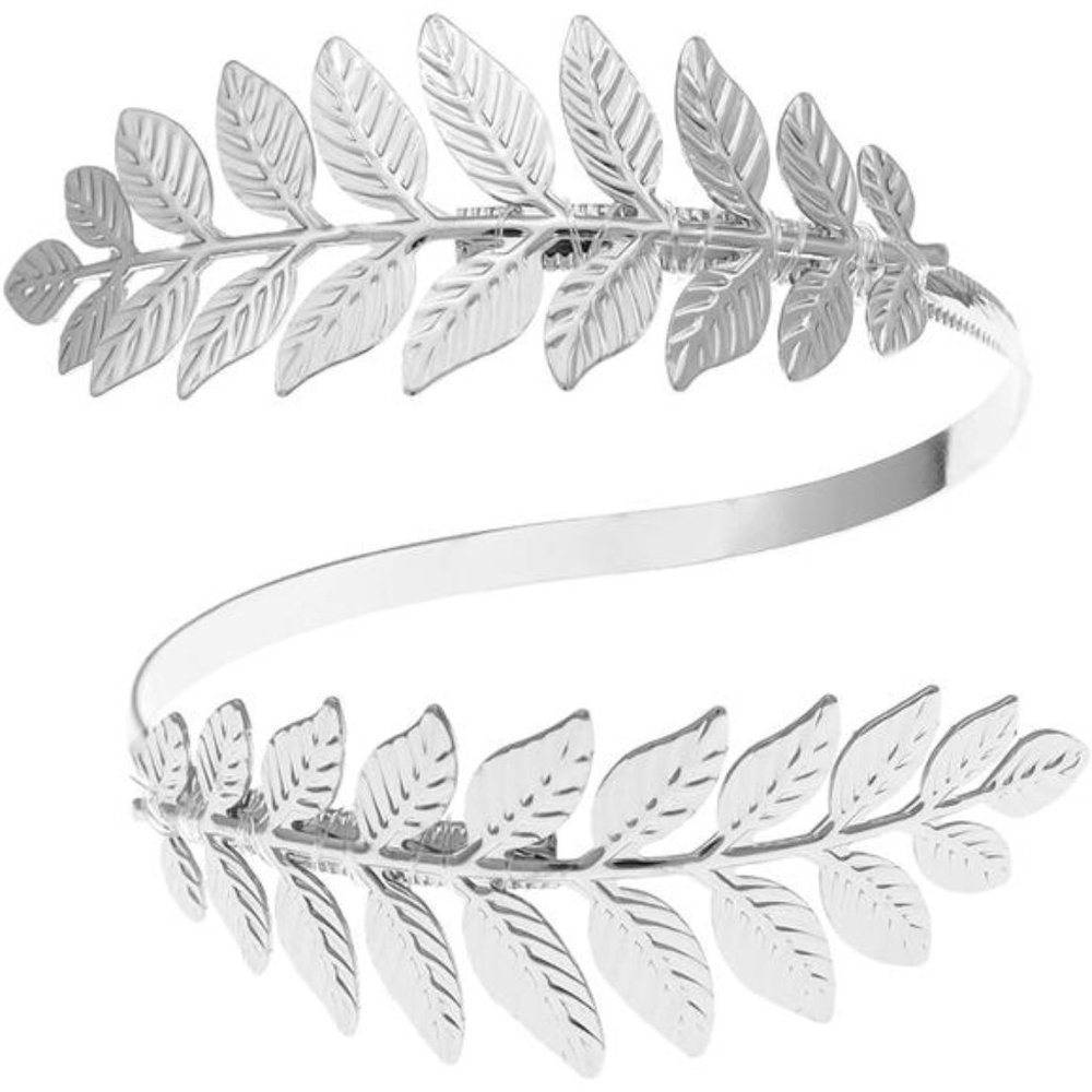 Greek Roman Laurel Leaf Bracelet Armband Upper Arm Cuff Armlet Festival Bridal